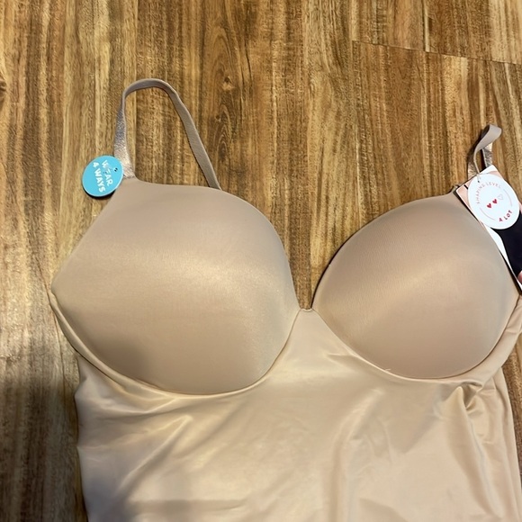 Assets Spanx women’s XL Shaping Micro Low Back Cupped Bodysuit Shapewear nude - Picture 3 of 12